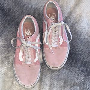 Light pink Old School Vans.